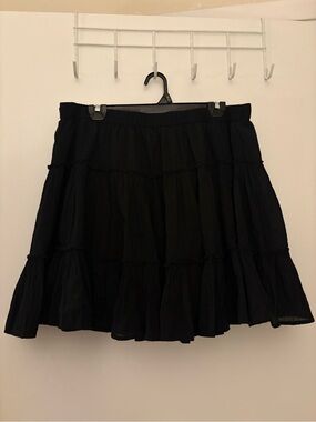 American Eagle Outfitters Black Tiered Mini Skirt